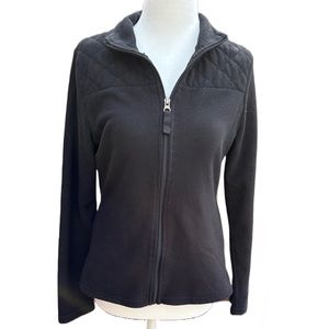 MERONA Women’s XS black zip up fleece jacket
